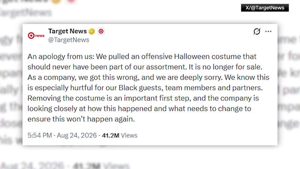 Target retira disfraz de Halloween.