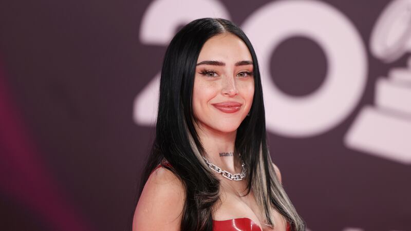 ARCHIVO - Nicki Nicole llega a la 24a entrega anual del Latin Grammy en Sevilla, España, el...