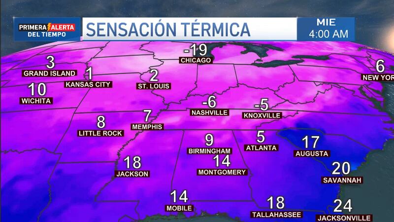 El resto de la semana estaremos experimentando condiciones gélidas en nuestra región