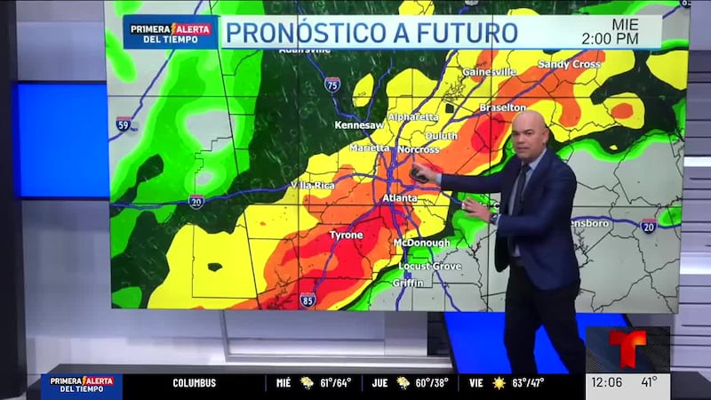 Fuertes lluvias y posibles inundaciones en el norte de Georgia