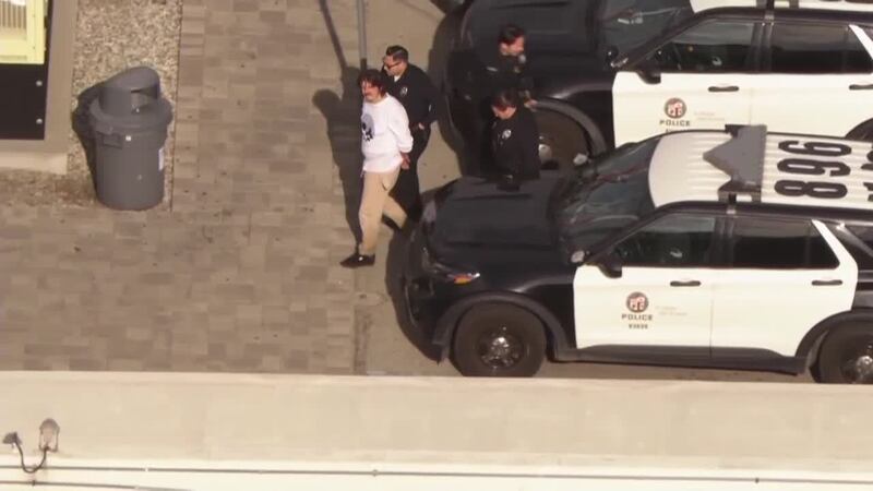 (KCAL, KCBS, SECURITY CAMERA VIDEO, CELL PHONE PHOTO, OBTAINED BY KCBS/KCAL)